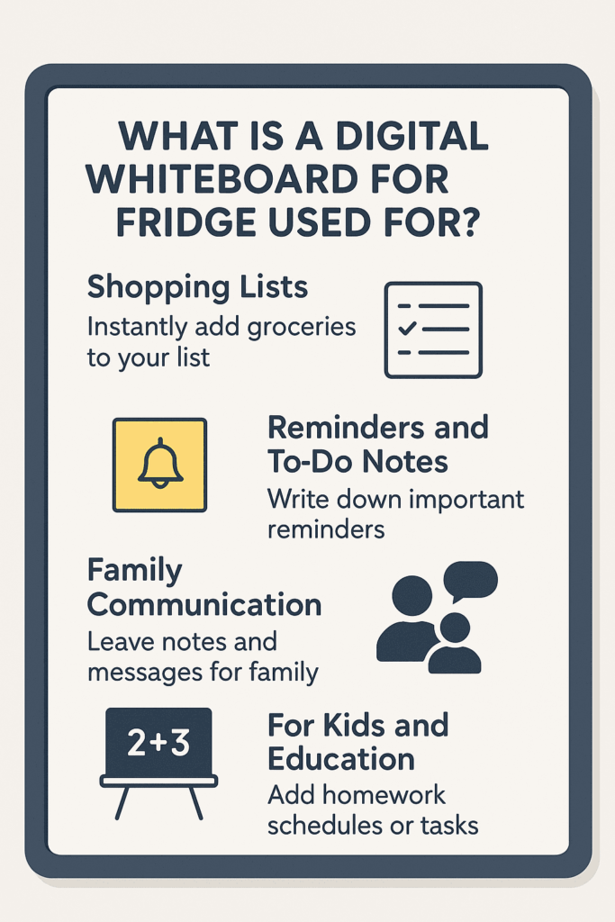 What is a Digital Whiteboard for Fridge Used For
