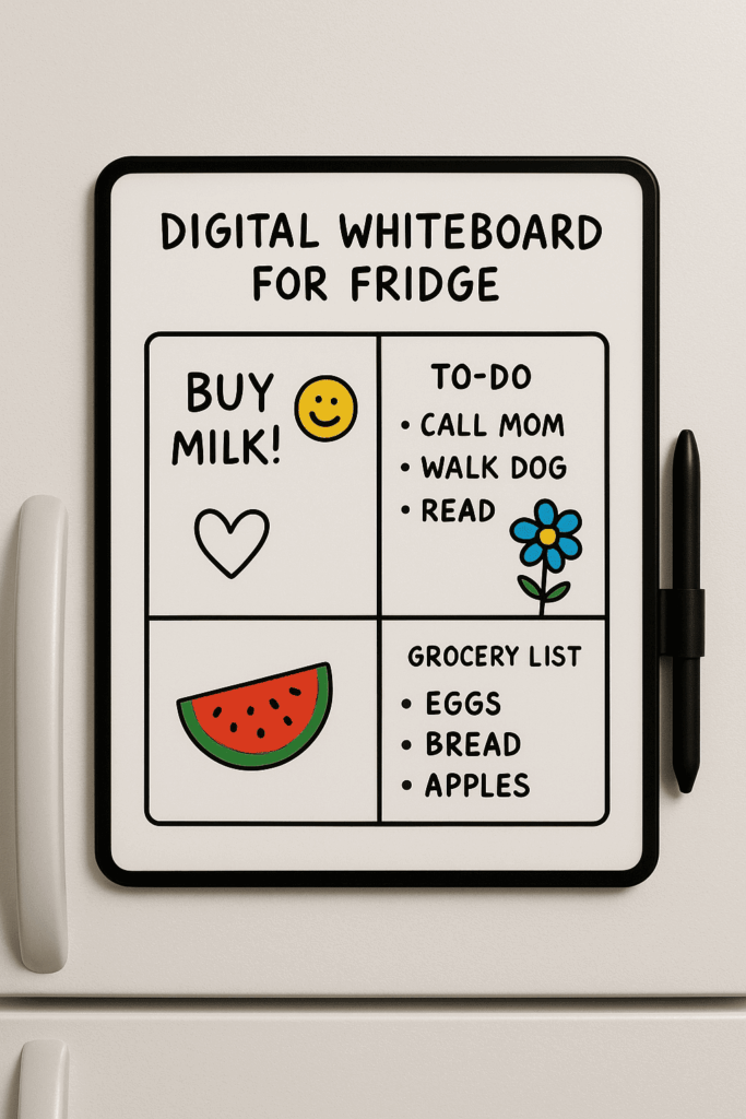 Advantages of Using a Digital Whiteboard for Fridge
